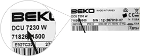 Numéro de type Beko