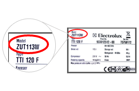Numéro de type Electrolux
