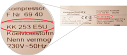 Numéro de type Lave-linge