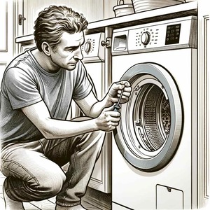 Comment puis-je remplacer la poignée de porte de mon sèche-linge ?